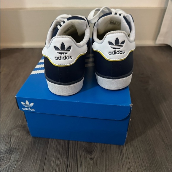 NWT adidas Superstar Original ‘Track Suit Pack’ l Indigo Yellow l M 5.5/W 7 - Picture 3 of 9